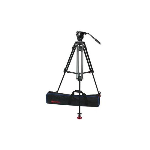  Adorama OZEN 6AL2HDS Tripod System, 75mm HD Tripod, AGILE 6S Fluid Head and S-LOC Plate OZEN-OZ-6AL2HDS