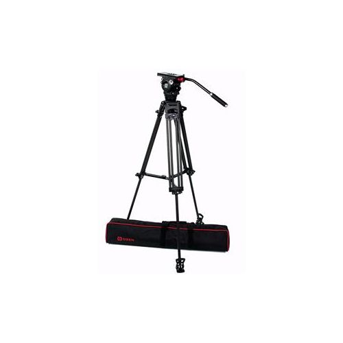  Adorama OZEN 6CF2 Tripod System, 75mm Tripod, AGILE 6 Fluid Head and Mini E-Z LOAD Plate OZEN-OZ-6CF2