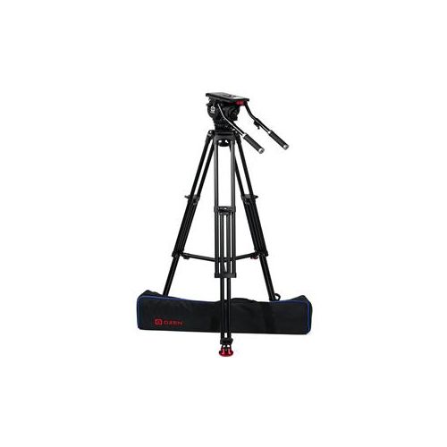  Adorama OZEN 20AL1HD Tripod System, 100mm HD Tripod, AGILE 20 Fluid Head, E-Z LOAD Plate OZEN-OZ-20AL1HD