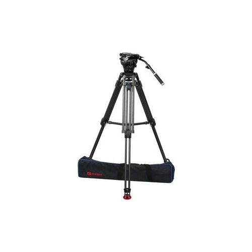  Adorama OZEN 20CF2HDS Tripod System, 100mm HD Tripod, AGILE 20S Fluid Head, S-LOC Plate OZEN-OZ-20CF2HDS