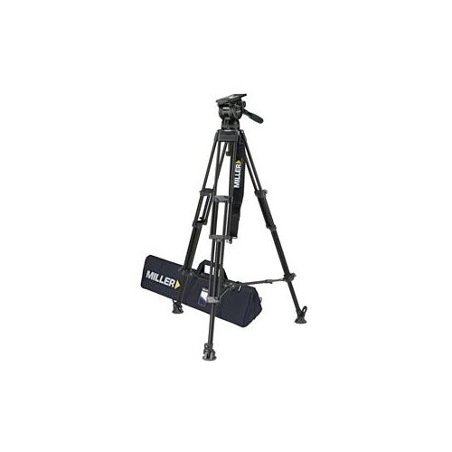  Adorama Miller CX18 Fluid Head with Toggle Alloy Tripod System, Above Ground Spreader 3775