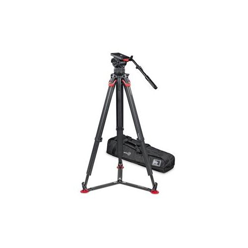  Adorama Sachtler Video 15 Fluid Head System, flowtech 100mm CF Tripod, Touch & Go Plate 1505FTGS