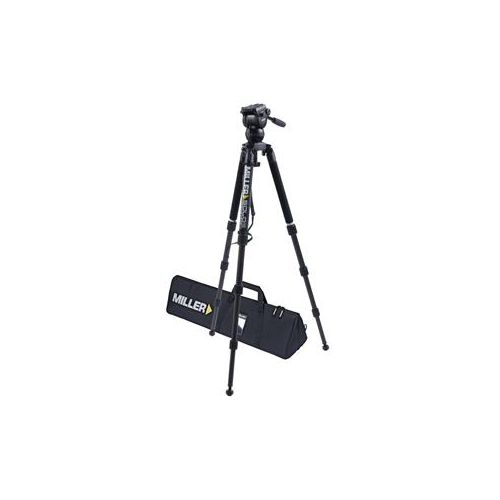  Adorama Miller CX6 Fluid Head with Solo 75 3-Stage Carbon Fiber Tripod System 3730