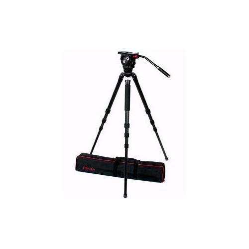  Adorama OZEN 6CF3 Tripod System, 75mm Tripod, AGILE 6 Fluid Head and Mini E-Z LOAD Plate OZEN-OZ-6CF3