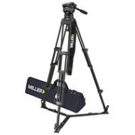 Adorama Miller CX18 Fluid Head with Toggle Alloy Tripod System, On Ground Spreader 3774