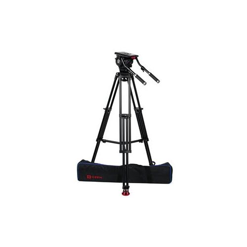  Adorama OZEN 18AL1HD Tripod System, 100mm HD Tripod, AGILE 18 Fluid Head, E-Z LOAD Plate OZEN-OZ-18AL1HD