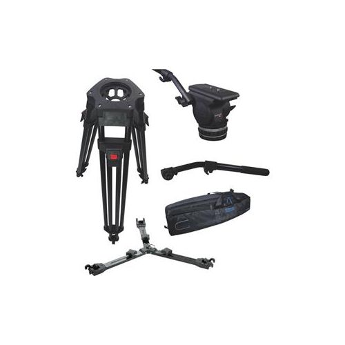  Adorama Cartoni Focus 18 Fluid Head System, H601 Tripod, P731 Mid-Level Spreader KF18-1HM