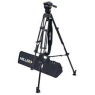 Adorama Miller CX8 Fluid Head with Toggle 75 Alloy Tripod System, Above Ground Spreader 3737