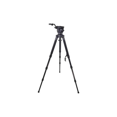  Adorama Cartoni Focus 12 100mm Fluid Head with Stabilo 100mm Bowl 3-Stage Tripod Legs KF12-3CS