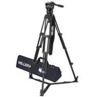 Adorama Miller CX2 Fluid Head with Toggle 75 Alloy Tripod System, On Ground Spreader 3704