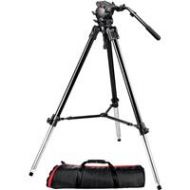 Adorama Manfrotto 526-1 Fluid Video Head with 528XB Heavy Duty Tripod and Carrying Bag 526,528XBK-1