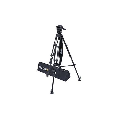  Adorama Miller CX6 Fluid Head with Toggle 75 Alloy Tripod System, Above Ground Spreader 3721