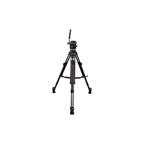  Adorama Cartoni Focus 18 Fluid Head System, 2-Stage Carbon Fiber Tripod and Spreader SDS18CXM