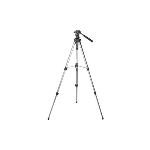  Adorama Barska Deluxe Tripod 3-section Aluminum Tripod with QR 2 way Fluid Head - Black AF10374