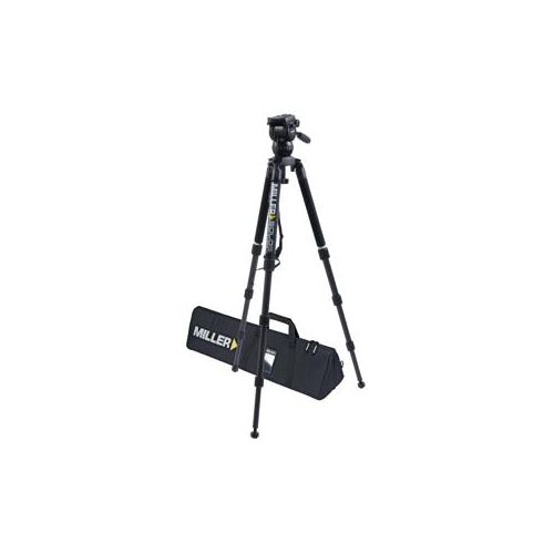  Adorama Miller CX2 Fluid Head with Solo 75 3 Stage Carbon Fiber Tripod System 3714