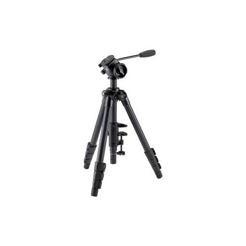  Adorama Velbon SUB-65 4-Section Al Tripod, FHD-53D Fluid Head, QR Plate, Hide Clamp II SUB-65