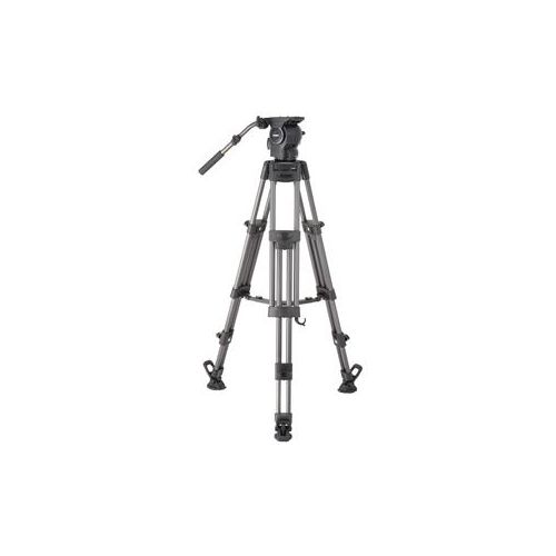  Adorama Libec RSP-850M 2-section Aluminum Tripod with RHP85 Video Head - Black RSP-850M