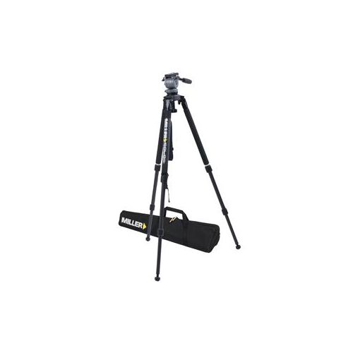  Adorama Miller DV 3-section Carbon Fiber Tripod with Fluid Head - Black 1514