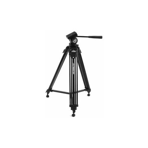  Adorama Tiffen ProVista 6510 3-section Aluminum Tripod with V10 Video Head - Black PROVISTA6510