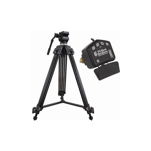  Adorama VariZoom VZTK75A 2-section Aluminum Video Tripod with VZ-Rock Lens Control VZTK75A-ROCK