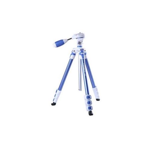  Adorama FotoPro S3 4-Section Aluminum Photo & Video Tripod with Ballhead, Blue S3 BLUE