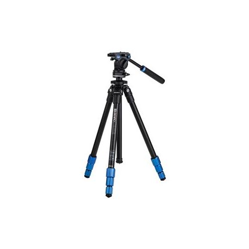  Adorama Benro 4-Section Aluminum Slim Video Tripod Kit with S2P Head TSL08AS2CSH