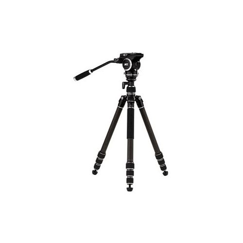  Adorama MeVIDEO GlobeTrotter Carbon Fiber Tripod with Video Head, Black GTVCBLK