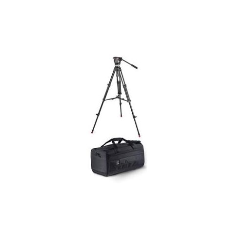  Adorama Sachtler 1001 3-section Aluminum Tripod w/Ace M Fluid Head Black W/Shoulder Bag 1001 C