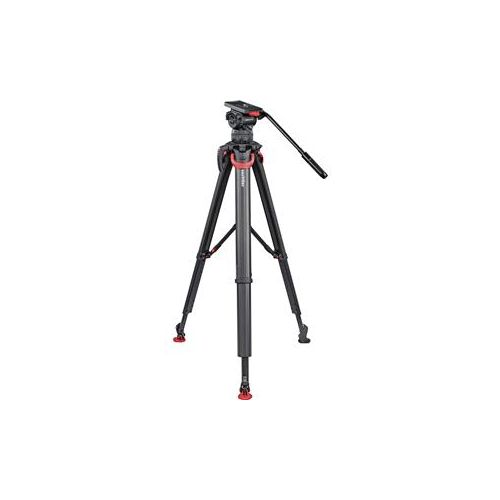  Adorama Sachtler DV 12 FT MS System with flowtech 100 Tripod 1205FTMS