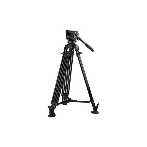  Adorama Ikan E-Image EG08A2 3-Section Aluminum Tripod Kit with GH08 Fluid Head EG08A2