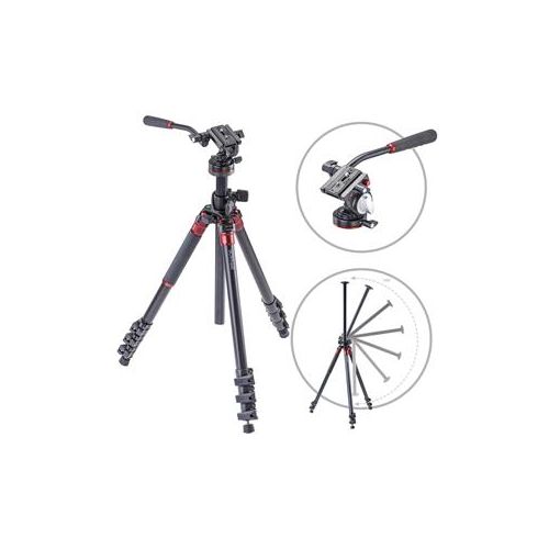  Adorama 3Pod Orbit 4 Section Tripod with Q2 Fluid Video Head, Aluminum 3P-P4AOR-K3