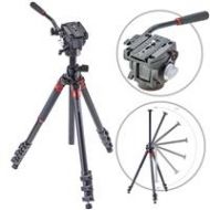 Adorama 3Pod Orbit 4 Section Tripod with Q3 Fluid Video Head, Aluminum 3P-P4AOR-K4