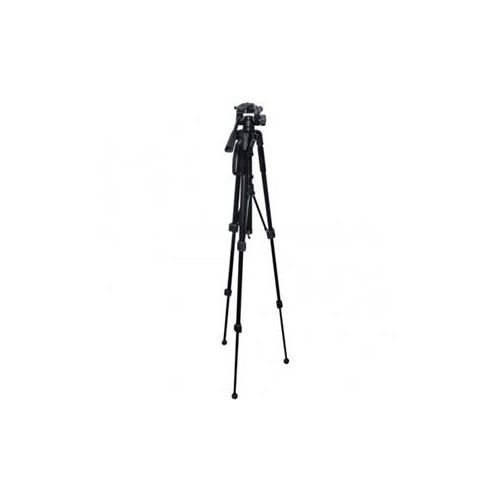  Adorama Vivitar 57 3-section Aluminum Tripod with fluid pan Head - Black VIV-VPT-2457