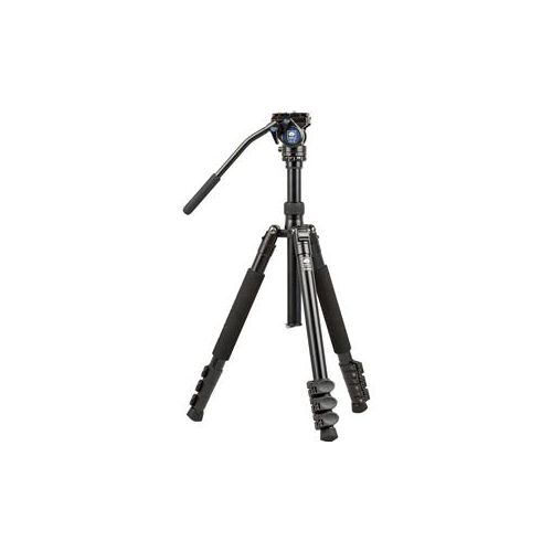  Adorama Sirui ET-2004 4-Section Aluminum Travel Tripod with VA-5 Video Head ET2004+VA5