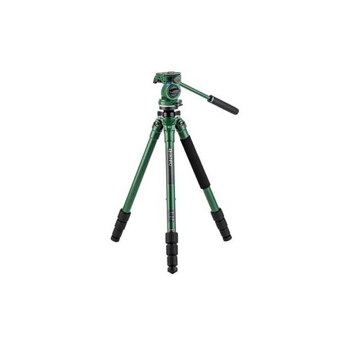  Adorama Benro Wild 1 Aluminum Birding Kit, 60 Max Height, Green TWD18ABWH4