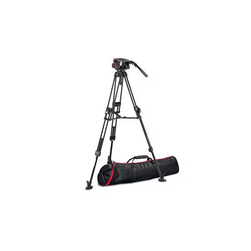  Adorama Manfrotto 509HD Pro Fluid Head, 645 Fast Twin Leg Al Tripod, 29.8 lb Capacity MVK509TWINFAUS