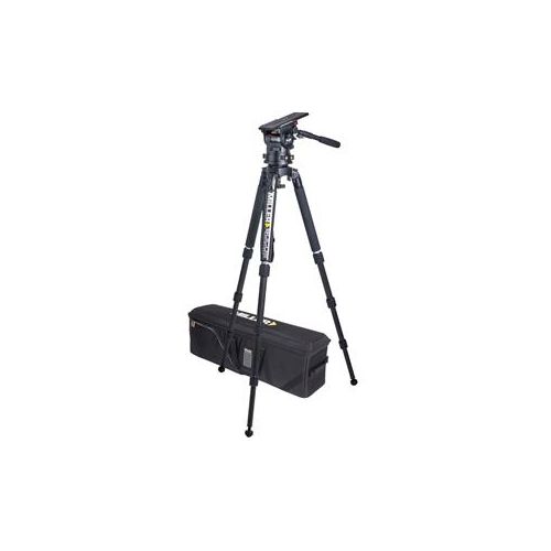  Adorama Miller CiNX 3 Head, Solo 100 3-St CF Tripod, Strap & Case, 2.2-41.8 lb Capacity 3802