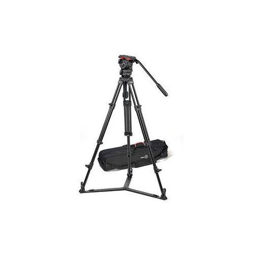  Adorama Sachtler ENG 75/2 D AL Tripod w/ FSB 4 Head, SP 75 Ground Spreader & DV 75 S Bag 0371A