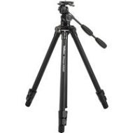 Adorama Velbon SHERPA 6350D 3-Section Al Field Tripod with PHD-65D Panhead and QR Plate SHERPA 6350D