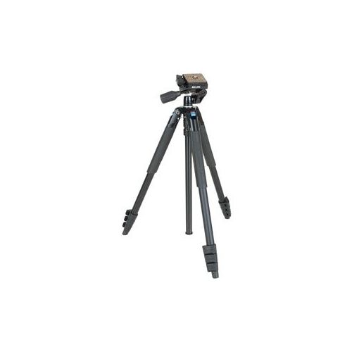  Adorama Slik Sprint Pro III 3-Way Travel Tripod with SH-704E 3-Way Pan Head, Black 611-887