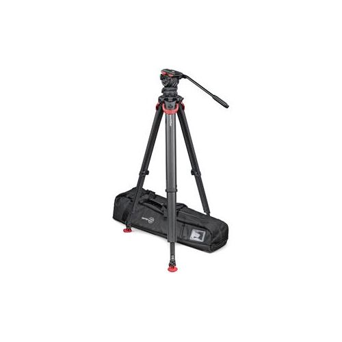  Adorama Sachtler FSB 10 Fluid Head System with flowtech 100mm Carbon Fiber Tripod S2045FT