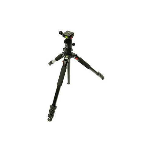  Adorama Acebil 4 Section Aluminum Tripod with BH-12 Ball Head TAE-284F/BH-12