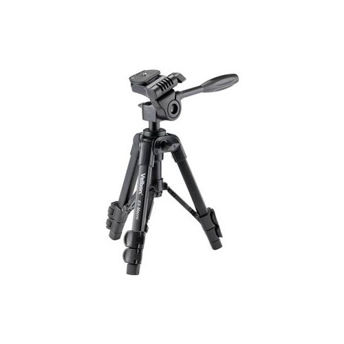  Adorama Velbon EX Macro 3-section Aluminum Tripod with QR PAN TILT HEAD/QR- Black EX MACRO