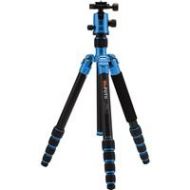 Adorama MeFOTO GlobeTrotter Aluminum Tripod Kit, with QR BallHead, Blue A2350Q2B