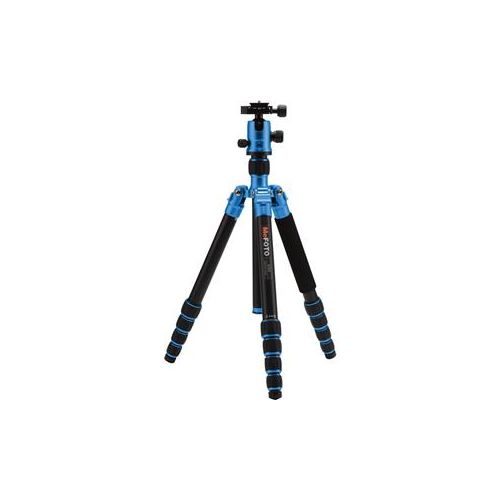  Adorama MeFOTO GlobeTrotter Aluminum Tripod Kit, with QR BallHead, Blue A2350Q2B