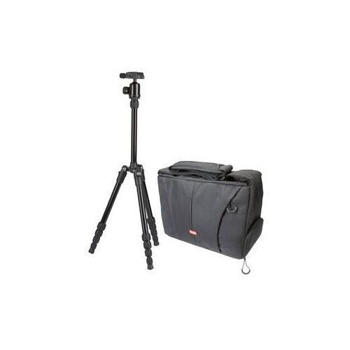  Adorama Sunpak TravelLite 60 Reverse Folding Tripod with Ballhead and Camera Bag 620-605-WBG