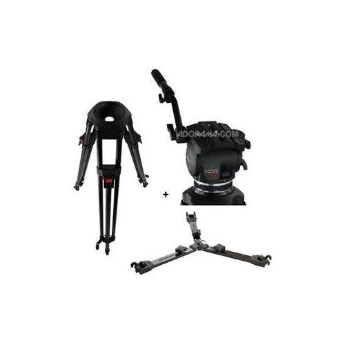  Adorama Cartoni Focus 1-stage HD Aluminum Tripod with Fluid Head -Black (Replaces H101) F126