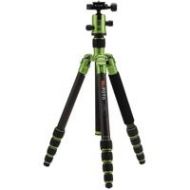 Adorama MeFOTO RoadTrip Carbon Fiber Travel Tripod Kit, Green C1350Q1G