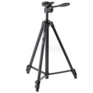 Adorama Velbon EX 330 Q 3-section Aluminum Tripod with QR 3 Way Head - Black EX 330 Q