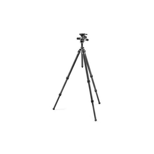  Adorama Gitzo GT2542 Mountaineer Series 2 CF 4-Section Tripod w/ GHF3W 3-Way Fluid Head GK2542-F3W